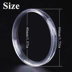 Utron 60P Clear Plastic Coin Capsules, Dollar Coin Holder, 40mm Silver Coin - Image 2