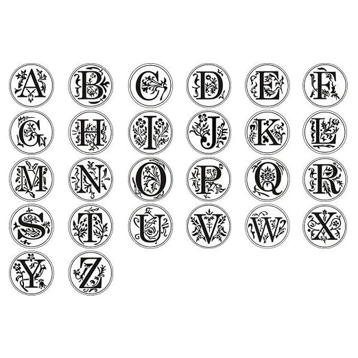 Medieval Initial Alphabet Wax Letter Seal, Brass Head Wooden Handle, - Image 7