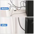 JOTO 26 Feet Cable Management Sleeve -Grey | Cord Organizer System - Image 5