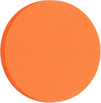 MECCANIXITY 60 PCS Orange Circle Cutouts Paper, 8 Inch Round Cutouts by MECCANIXITY