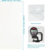 Clear Vinyl for Sewing, Transparent PVC Fabric Roll 15.7" x 48", 0.3mm - Image 2