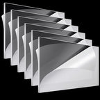 Roowest 6 Pcs 24 x 48 Inch, 1/8 Inch Thick Clear Acrylic Sheets Plastic by Roowest