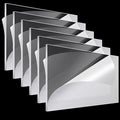 Roowest 6 Pcs 29 x 59 Inch, 1 mm Thick Clear Acrylic Sheets Plastic Transparent by Roowest