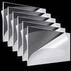 Roowest 6 Pcs 29 x 59 Inch, 1 mm Thick Clear Acrylic Sheets Plastic Transparent by Roowest