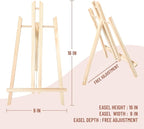 Wooden Canvas Panels with Easel Set – Complete Art Supplies - Image 3