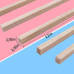 750 Pcs Balsa Wood Sticks 1/8 x 1/8 x 12 Inch balsa Wood Strips Hardwood Square - Image 2