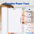 TECKWRAP Clear Vinyl Transfer Paper Tape Roll - Image 3