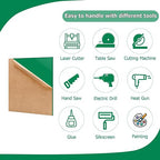 2 Pack 16'' x 20'' Opaque Green Acrylic Sheet, 3mm Thick Acrylic Plastic Sheet - Image 4