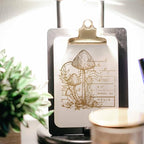GLOBLELAND Vintage Mushroom Text Clear Stamps - Image 5