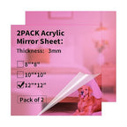Mirror Acrylic Sheets 1/8 ” Thick by gdhwcxl