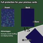 100 Count Blue Card Sleeves for Trading Cards, Perfect Fit Shiny MTG Card - Image 3