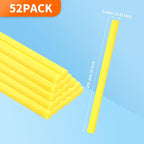 MATUFF Yellow hot Glue Sticks Full Size 0.43” Dia x 8” Long, All-Purpose - Image 2