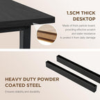 PayLessHere | 47 Inch Computer Desk | Black | Office Desk - Image 7
