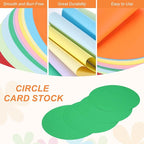 MECCANIXITY 24 Pcs Circle Card Stock, 5.9 Inch Round Cutouts Paper Thick - Image 3