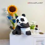3D Panda Fanfan Origami Paper Craft Kit, Fun DIY Pre-Cut 3D Paper Art Model - Image 6