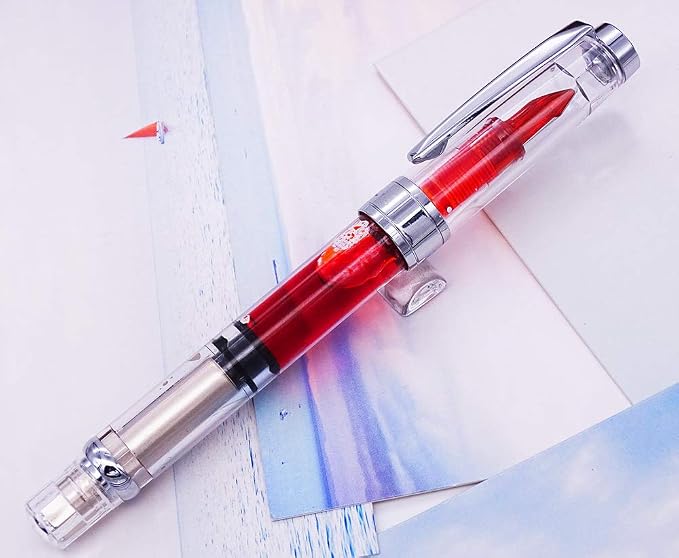 Lanxivi 4 x Yongsheng 3008 Fountain Pen Upgrated Fine Nib, Piston Filling - Image 4