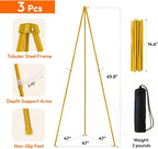 JEAWIWI 3PCS Golden Easel Stand - Image 2