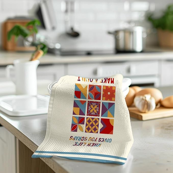 Quilters Gifts Kitchen Towels, Sewing Quilting Lovers Gifts Kitchen Towels - Image 4
