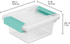 Sterilite 12-Pack Clip Box, Stackable Clear Plastic Bins - Image 3