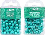 JAM PAPER Colorful Push Pins by JAMPaper