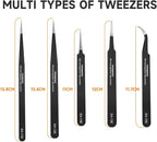 TOWOT 5 PCS Precision Tweezers Set, Premium Anti-static Stainless Steel - Image 7