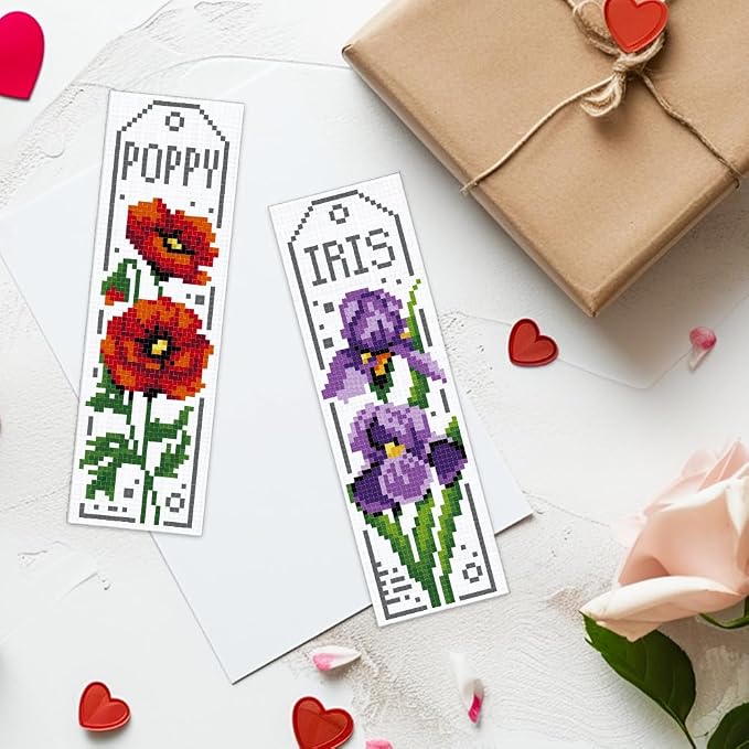 ACRNIGHEET 6PCS Cross Stitch Bookmark Kits - Image 7