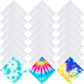 Chumia Cotton White Bandana for Tie Dying Bulk Blank Solid Handkerchiefs Unisex by Chumia