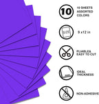 MEARCOOH Purple Foam Sheets Crafts 9x12 Inch 2mm Eva Color Craft Foam Paper - Image 2