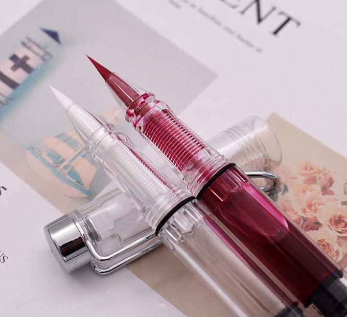 3PCS Yongsheng 3009 Piston-Filled flexible Brush Tip Fountain Pen Fine to Broad - Image 5