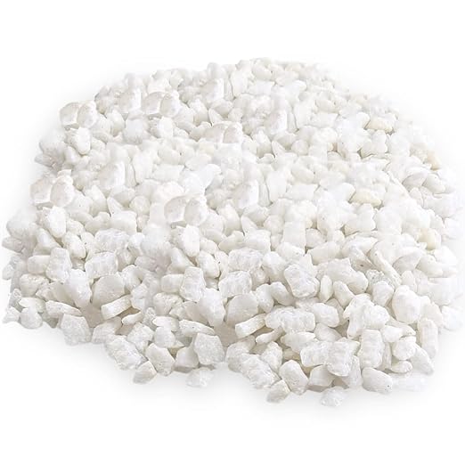 River Rocks Decorative Ornamental Vase Filler 0.25" White Aquarium Gravel by RoyalImports