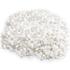River Rocks Decorative Ornamental Vase Filler 0.25" White Aquarium Gravel by RoyalImports