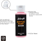 Artkey Acrylic Paint Set, 16 Colors 2 oz/59 ml Acrylic Paint Kit - Image 2