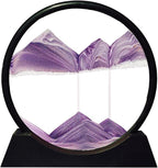 Aoderun Moving Sand Art Picture Round Glass 3D Deep Sea Sandscape in Motion by Aoderun