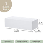 Crafare Large Craft Foam Block 14x7x4inch Foam Blocks Polystyrene Foam Brick - Image 3