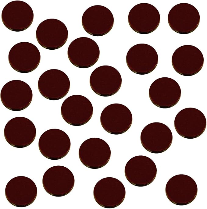 LITKO 18mm Game Tokens | Bingo, Board & Card Counters | Set of 25 | Brown | 3mm by LITKO