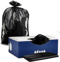 Plasticplace Contractor Trash Bags 40-45 Gallon │ 3.0 Mil │ Black Heavy Duty Garbage Bag │ 40” x 48” (50 Count)