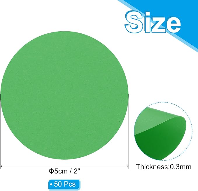PATIKIL 2inch Circle Card Stock - Image 2