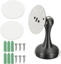 uxcell Magnetic Door Stopper, Stainless Steel Heavy Duty Door Holder, No Drilling Doors Knob Wall Protector with Self-AdhesiveTapes and Screws for Home Office Wall Floor Mounting, Gray