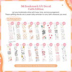 Kaciola 36 Sheets Faith Theme UV DTF Bookmark Wraps, Acrylic Bookmark Blanks UV - Image 3
