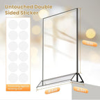 6 Pcs Acrylic Sign Holder 8.5X11 Double-Sided Black Picture Frame | Acrylic - Image 2