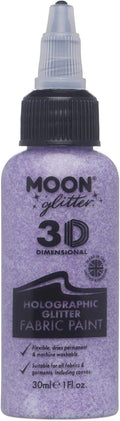 Moon Glitter - Holographic Glitter 3D Fabric Paint - 1.01fl oz - Purple - by Moon+Glitter