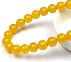 MJDCB 7A Round Natural Yellow Agate Beads Stone Loose Beads - Image 2