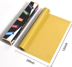 RENLITONG Golden Iron on Vinyl 12Inch by 20ft Roll Heat Transfer Vinyl - Image 3