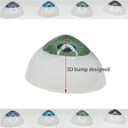 8 Pairs of 4 Colors 22mm Half Round Realistic Acrylic Eyes - Image 2