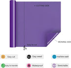 RENLITONG Purple Iron on Vinyl 12Inch by 15ft Roll HTV - Image 4