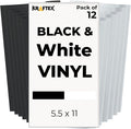 Black and White Permanent Vinyl by Kraftex