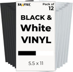Black and White Permanent Vinyl by Kraftex