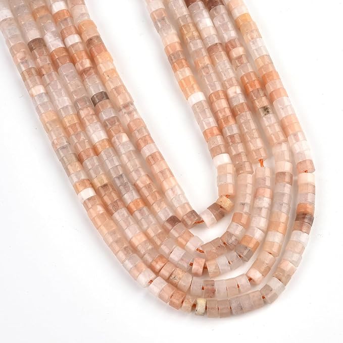 150pcs 4x2mm Natural Pink Aventurine Heishi Disc Rondelle Spacer Stone Semi - Image 3
