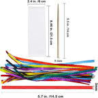 Supla 36 Sets 4 Style Magic Scratch Rainbow Bookmarks Making Kit - Image 3