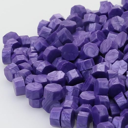 300Pcs Lilac Sealing Wax Beads, Vintage Wax Seal Beads - Image 5